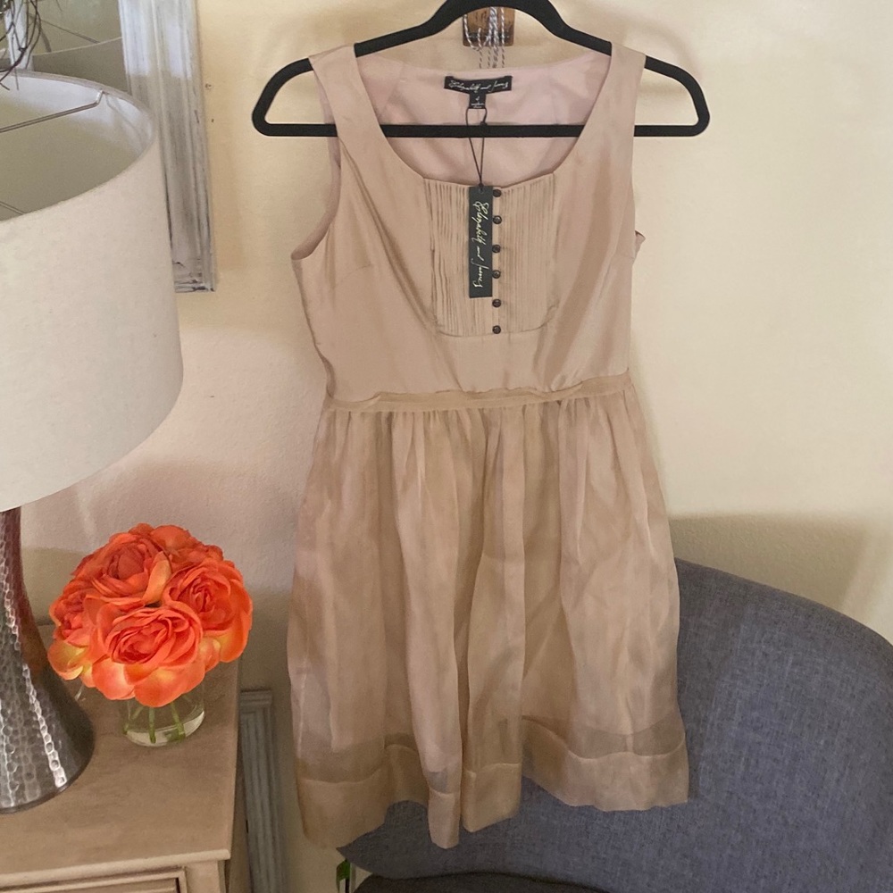 Elizabeth and James Silk Cocktail Dress